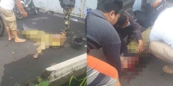 Gagal Menyalip, Kaki Seorang Pelajar asal Surabaya Remuk Terlindas Truk di Waru Sidoarjo