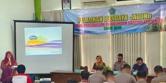 Polisi di Sidoarjo Dapat Pembekalan Budidaya Jagung dan Penggunaan Sarana Pertanian