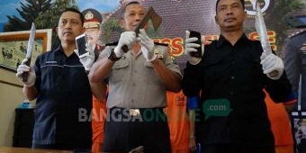 Enam Pelaku Begal Bersenjata Kapak di Jombang Dibekuk Polres