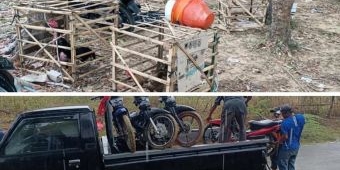 Hutan di Kangean Jadi Ajang Perjudian Sabung Ayam, 14 Motor dan 8 Ayam Diamankan Petugas