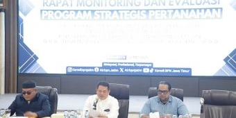Kantah Kota Pasuruan Ikuti Monev Capaian Program Strategis Pertanahan