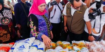 Gubernur Khofifah Tinjau Pasar Legi Ponorogo, Harga Pangan Terpantau Stabil