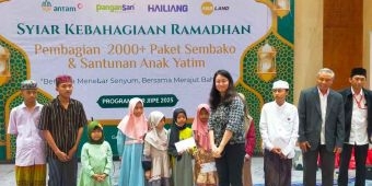 Sambut Idul Fitri 1446 H, PT BKMS dan Tenant Santuni Anak Yatim dan Dhuafa