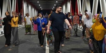 Bupati Kediri Tinjau Kesiapan Jembatan Jongbiru Jelang Difungsikan