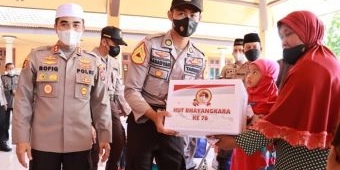 Santuni Anak-Anak Yatim Piatu, Polres Mojokerto Kota Gelar Program Jubah