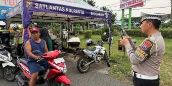 Satlantas Polresta Sidoarjo Catat 473 Pelanggaran Lewat ETLE, Handheld Dominan