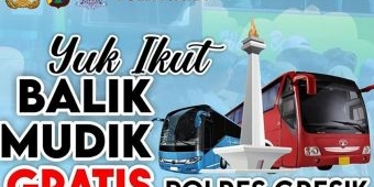 Polres Gresik Siapkan 4 Bus untuk Balik Mudik Gratis Tujuan Semarang dan Jakarta