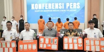Operasi Wirawaspada 2025, Kantor Imigrasi Kediri Amankan WNA Pelanggar Hukum Keimigrasian