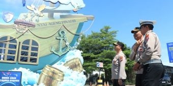 Kapolres Gresik Tinjau Pos Pelayanan Bunder Jelang Arus Mudik Lebaran