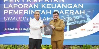 Bupati Kediri Serahkan LKPD 2025 Unaudited ke BPK Jatim