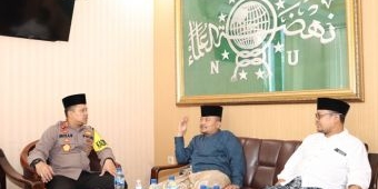 Mohon Doa Restu, ​Kapolresta Banyuwangi Silaturahmi ke PCNU