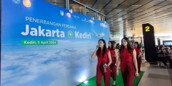 Penerbangan Perdana Citilink di Bandara Dhoho Kediri Jadi Tonggak Sejarah