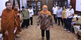 Jelang Perayaan Waisak, KBTI Temui Gubernur Khofifah