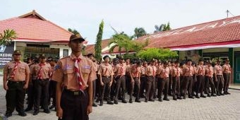 Cegah Stunting Sejak Dini, DP3AP2KB Kota Kediri Gelar Apel SSK di Halaman SMPN 8