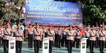 Polres Batu Gelar Sertijab Pejabat Utama dan Kapolsek