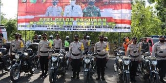 ​Forkopimda Pamekasan Gelar Apel Pasukan Pamor Keris