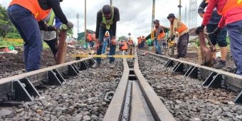 Ada Perbaikan Wesel di Stasiun Blitar, KAI Daop 7: Jaga Kualitas Prasarana