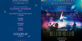 TWICE Jadi Tamu Spesial di Konser Coldplay Korea