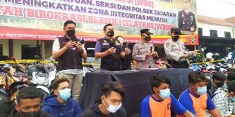 Keroyok Seorang Warga, Puluhan Pemuda dari Sejumlah Perguruan Silat Diamankan di Mapolres Jombang