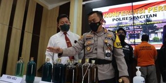 Polres Pacitan Ringkus Pengoplos BBM