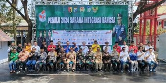 Korem 082/CPYJ dan Kodim 0809 Kediri Gelar Simulasi Pengamanan Pemilu dan Deklarasi Damai