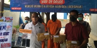 BNN Sidoarjo Uangkap Perdagangan Ganja 4 Kilogram