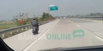 Ikuti Google Maps, Pengendara Motor Masuk Tol Jombang-Mojokerto