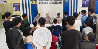 Operasi Zebra Semeru, Polres Lamongan Amankan 9 Remaja yang Terlibat Balap Liar