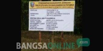 Pengerjaan Proyek Hotmix Mojojejer Jombang, Diduga Hanya Buang Anggaran Ratusan Juta
