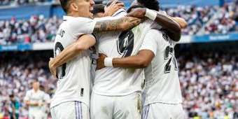 Hasil Real Madrid vs Almeria: Benzema Hattrick, Los Blancos Jaga Asa Juara