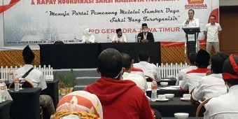 Rakor, DPC Gerindra Kabupaten Mojokerto Rapatkan Barisan untuk Pemenangan Ikbar