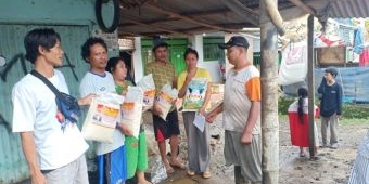 DPC Partai Gerindra Jember Berikan Bantuan ke Warga Korban Banjir Bandang