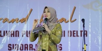 Lia Istifhama di Grand Final Putra Putri Sidoarjo 2026: Jangan Takut Gagal, Angkat Kearifan Lokal!