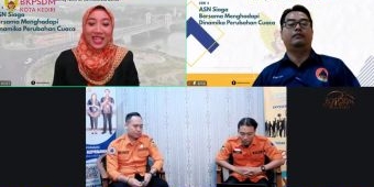 Gelar Webinar Lentera Mapan, Pemkot Kediri Dorong ASN Siaga Bersama Hadapi Perubahan Cuaca