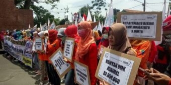 UMK Kota Mojokerto Naik Tipis, Buruh di Kabupaten Tuntut Naik Rp 650 Ribu