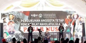 Pagar Nusa Bojonegoro Dikukuhkan, Komitmen Jaga NU, Kiai, dan NKRI