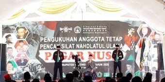 ​Pagar Nusa Bojonegoro Dikukuhkan, Komitmen Jaga NU, Kiai, dan NKRI