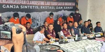 Bareskrim Polri Ungkap Laboratorium Narkoba Terbesar di Kota Malang