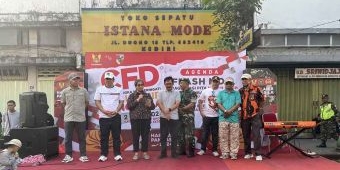 CFD di Jalan Dhoho, Pj Wali Kota Kediri Ikut Orasi Kebangsaan