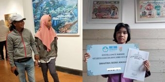 Kirim Lima Lukisan ke Jepang , Siswi SDN Junrejo 2 Kota Batu Raih Prestasi Internasional