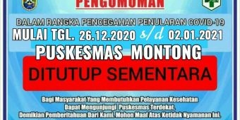 Tenaga Medis Positif Covid-19, Tiga Puskesmas di Tuban Tutup Sementara