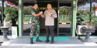 Pererat Tali Silaturahmi, Kapolres Ngawi Baru Lakukan Kunjungan ke Kodim