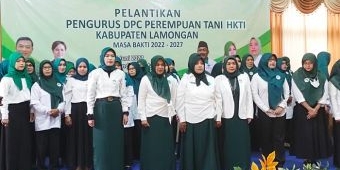 Lantik Pengurus DPC Pertani HKTI Lamongan, Ning Lia Harap Mampu Kolaborasi dengan Pemda Setempat