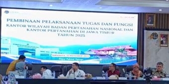 Hadiri Pembinaan Tugas Wilayah, Kantah Kota Pasuruan Fokus Digitalisasi dan Sertifikasi Wakaf