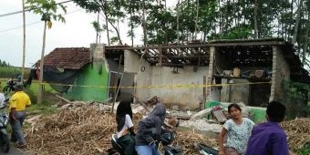 Rumah Kontrakan Produsen Mercon di Diwek Jombang Meledak