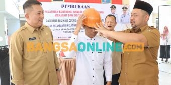 Bupati Apresiasi Pelatihan Keterampilan Kerja untuk 3 Kecamatan yang Digelar Disnaker Gresik