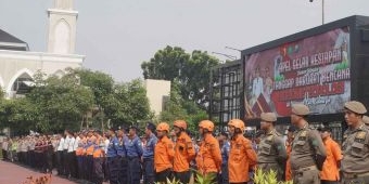 Polresta Sidoarjo Gelar Apel Kesiapsiagaan Hadapi Bencana Hidrometeorologi Musim Hujan
