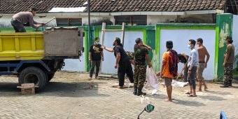 Ansor Kediri Gelar Kerja Bakti Bersihkan Kantor NU