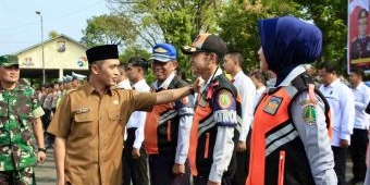 Wakil Wali Kota Pasuruan Sampaikan Amanat Kapolri saat Pimpin Apel Gelar Pasukan Ketupat 2023