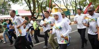 Berangkatkan Jatim KIP Run 2019 di Magetan, Gubernur Khofifah Ajak Warga Jatim Seger